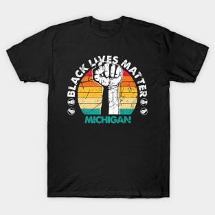 Michigan black lives matter political protest T-Shirt